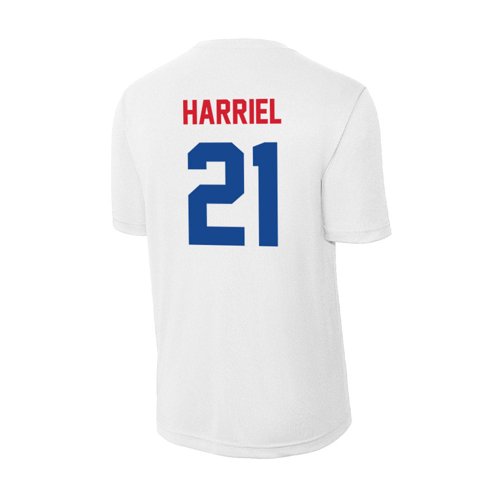 SMU - NCAA Women's Basketball : Jzaniya Harriel - Activewear T-Shirt-1