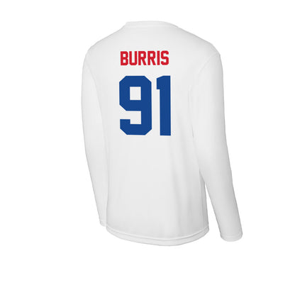SMU - NCAA Football : Blake Burris - Activewear Long Sleeve T-Shirt-1