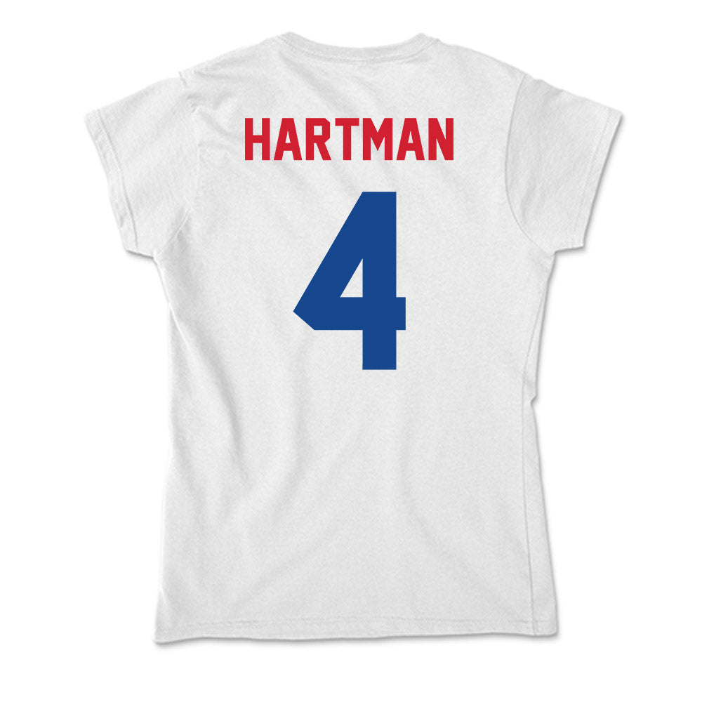 SMU - NCAA Women's Soccer : Hali Hartman - Soft Style Women’s T-Shirt-1