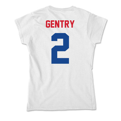 SMU - NCAA Football : Zadian Gentry - Soft Style Women’s T-Shirt-1