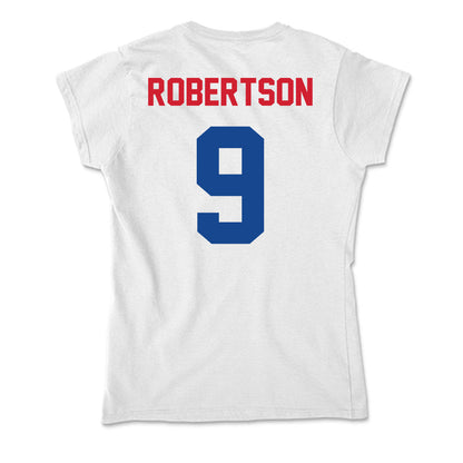 SMU - NCAA Football : Cameron Robertson - Soft Style Women’s T-Shirt-1