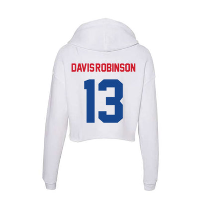 SMU - NCAA Football : Jaelyn Davis-Robinson - Women's Crop Fleece Hoodie-1