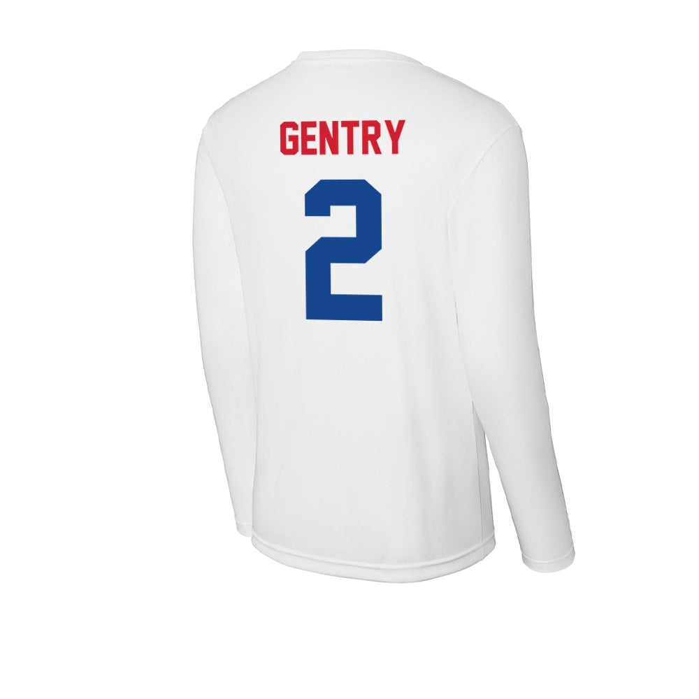 SMU - NCAA Football : Zadian Gentry - Activewear Long Sleeve T-Shirt-1