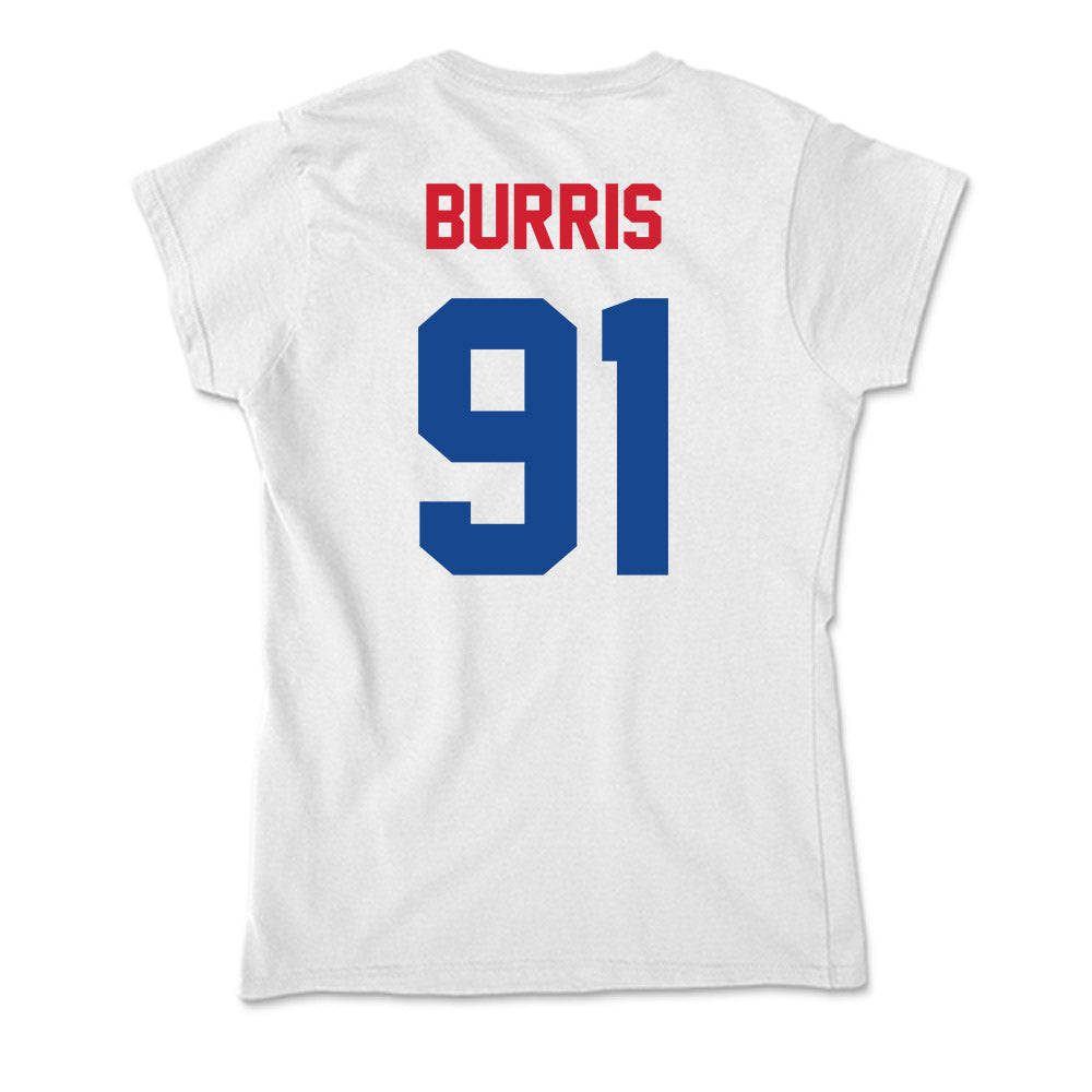 SMU - NCAA Football : Blake Burris - Soft Style Women’s T-Shirt-1