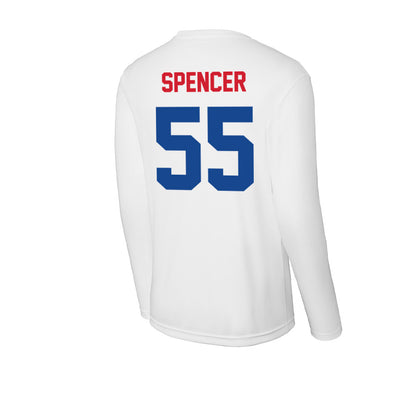 SMU - NCAA Football : Woo Spencer - Activewear Long Sleeve T-Shirt-1