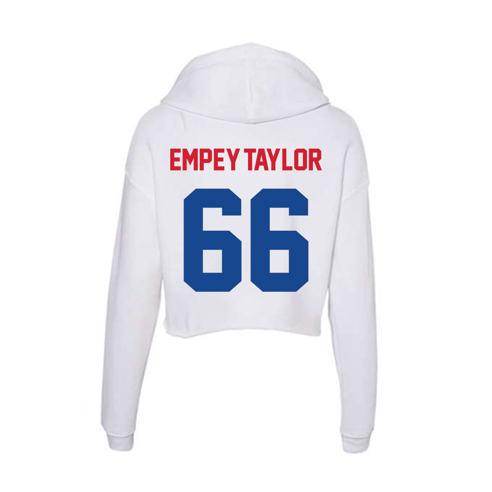 SMU - NCAA Women's Soccer : Haven Empey-Taylor - Women's Crop Fleece Hoodie-1