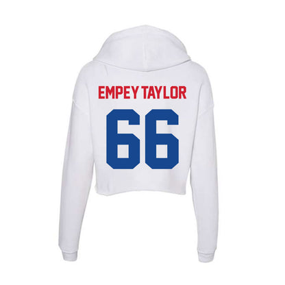 SMU - NCAA Women's Soccer : Haven Empey-Taylor - Women's Crop Fleece Hoodie-1