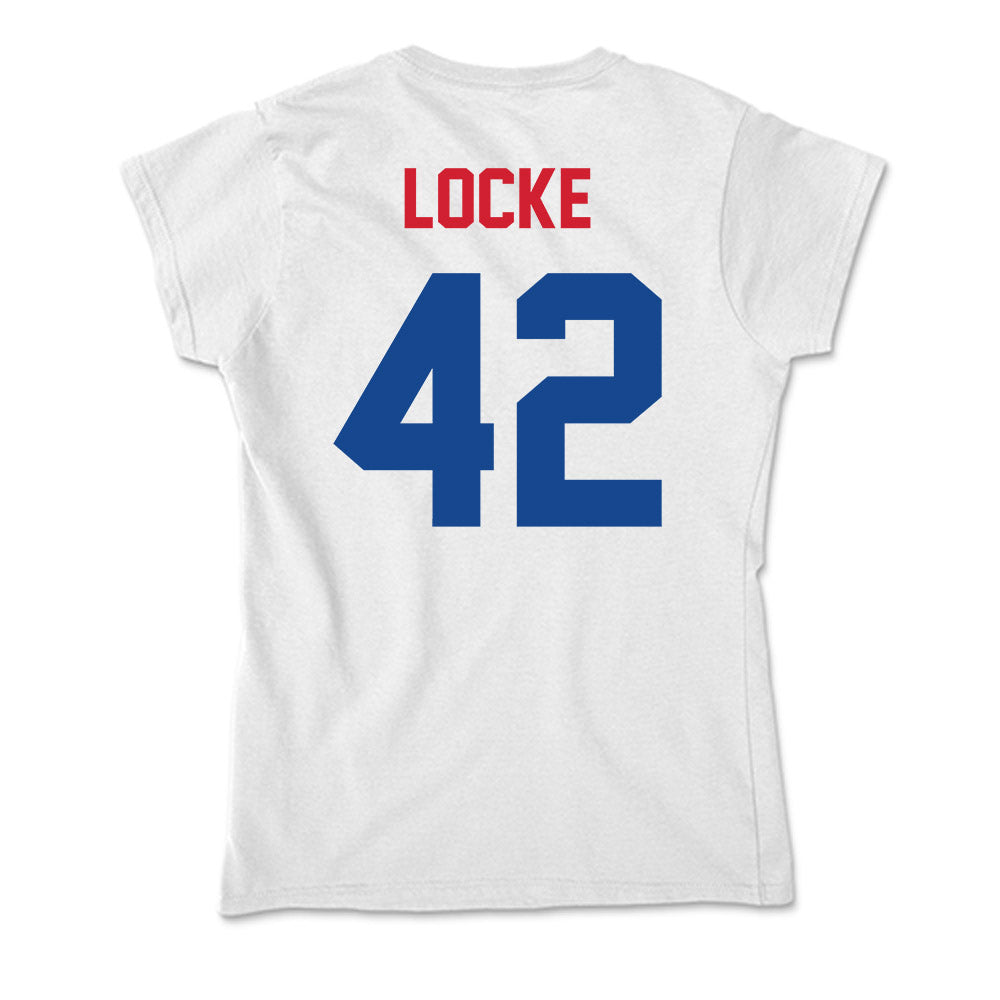 SMU - NCAA Football : Will Locke - Soft Style Women’s T-Shirt-1