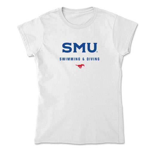 SMU - NCAA Women's Swimming & Diving : Maddy Lewis - Soft Style Women’s T-Shirt-0