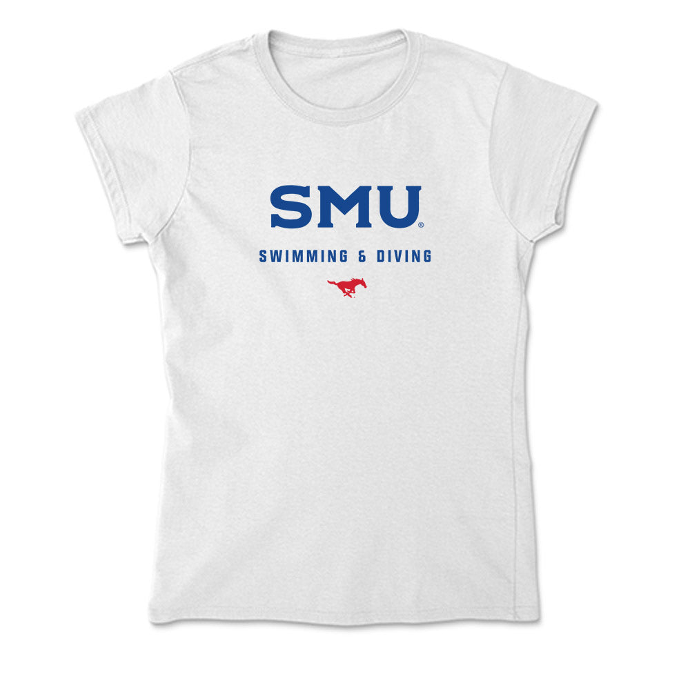 SMU - NCAA Women's Swimming & Diving : Alex Stevens - Soft Style Women’s T-Shirt-0