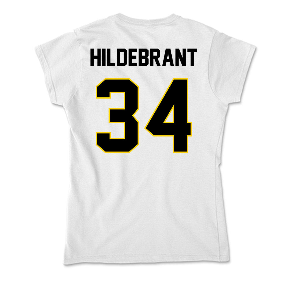 Centre College - NCAA Men's Basketball : Garrison Hildebrant - Soft Style Women’s T-Shirt-1