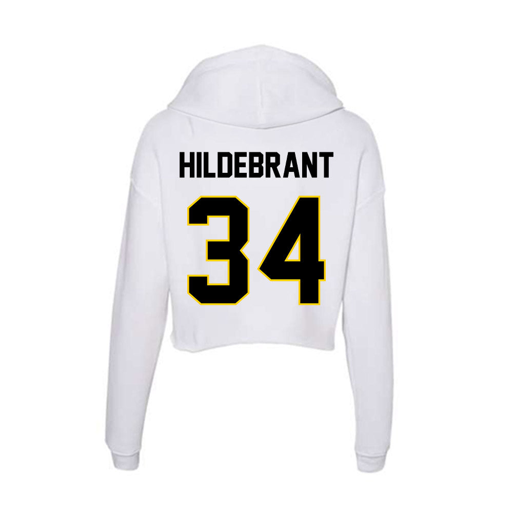 Centre College - NCAA Men's Basketball : Garrison Hildebrant - Women's Crop Fleece Hoodie-1