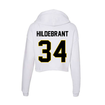 Centre College - NCAA Men's Basketball : Garrison Hildebrant - Women's Crop Fleece Hoodie-1