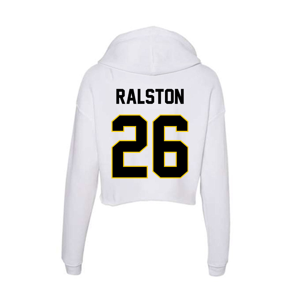 Centre College - NCAA Women's Soccer : Meg Ralston - Women's Crop Fleece Hoodie-1