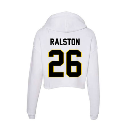 Centre College - NCAA Women's Soccer : Meg Ralston - Women's Crop Fleece Hoodie-1