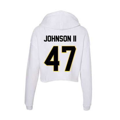 Centre College - NCAA Football : Deuce Johnson II - Women's Crop Fleece Hoodie-1