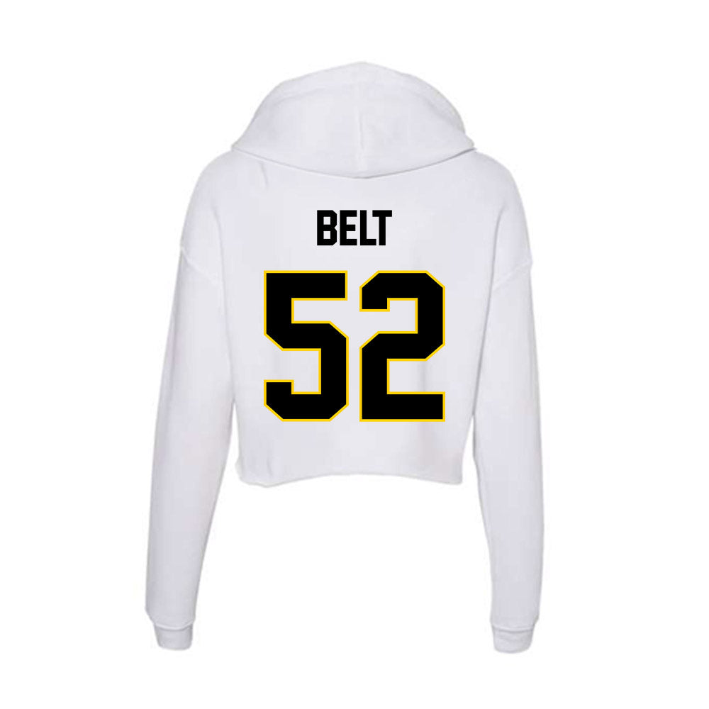 Centre College - NCAA Men's Lacrosse : Owen Belt - Women's Crop Fleece Hoodie-1