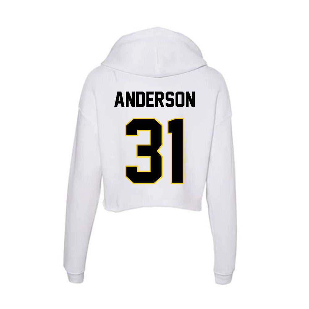 Centre College - NCAA Men's Lacrosse : Sims Anderson - Women's Crop Fleece Hoodie-1