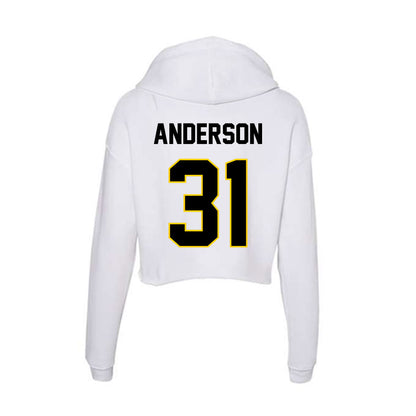 Centre College - NCAA Men's Lacrosse : Sims Anderson - Women's Crop Fleece Hoodie-1