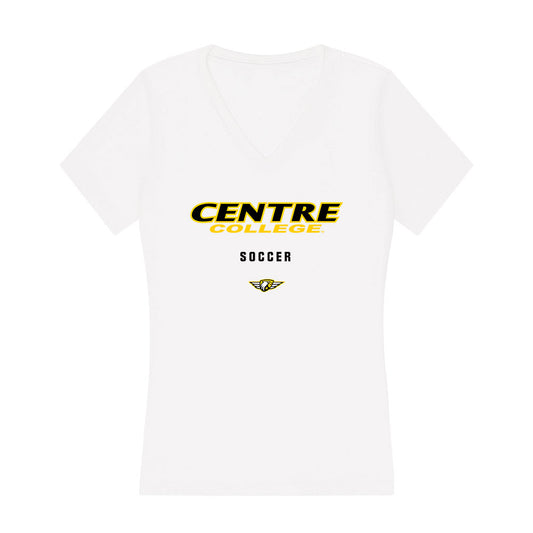 Centre College - NCAA Men's Soccer : Curtis Blanche - Women's V-Neck T-Shirt-0