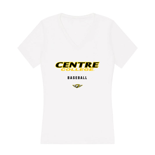 Centre College - NCAA Baseball : John Gerber - Women's V-Neck T-Shirt-0