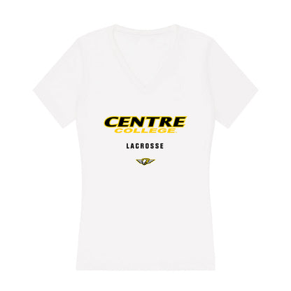 Centre College - NCAA Men's Lacrosse : Griffin Weiss - Women's V-Neck T-Shirt-0