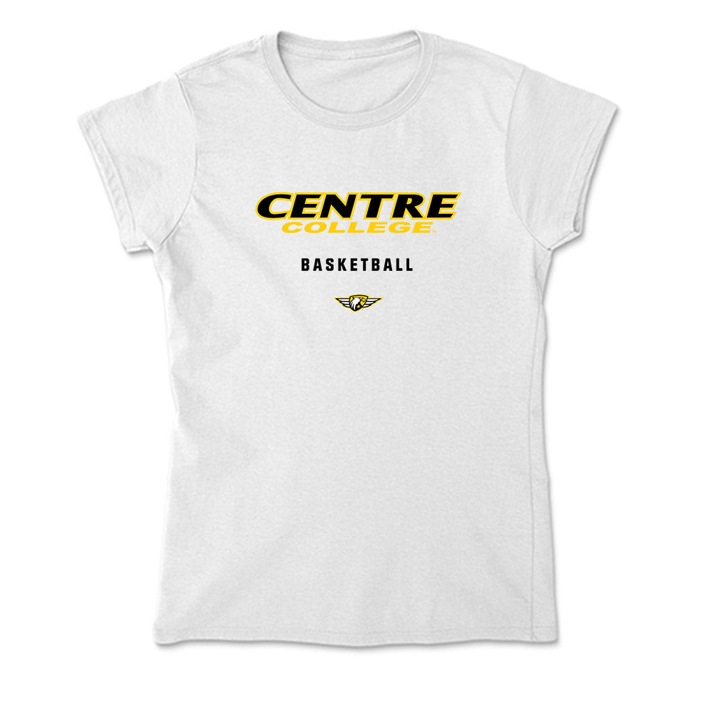 Centre College - NCAA Men's Basketball : Garrison Hildebrant - Soft Style Women’s T-Shirt-0
