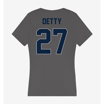 Xavier - NCAA Men's Soccer : Ely Detty - Women's V-Neck T-Shirt-1