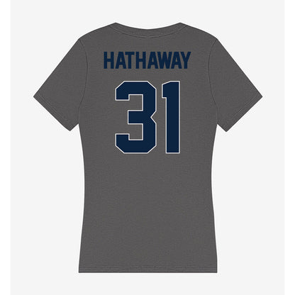Xavier - NCAA Women's Lacrosse : Genevieve Hathaway - Women's V-Neck T-Shirt-1