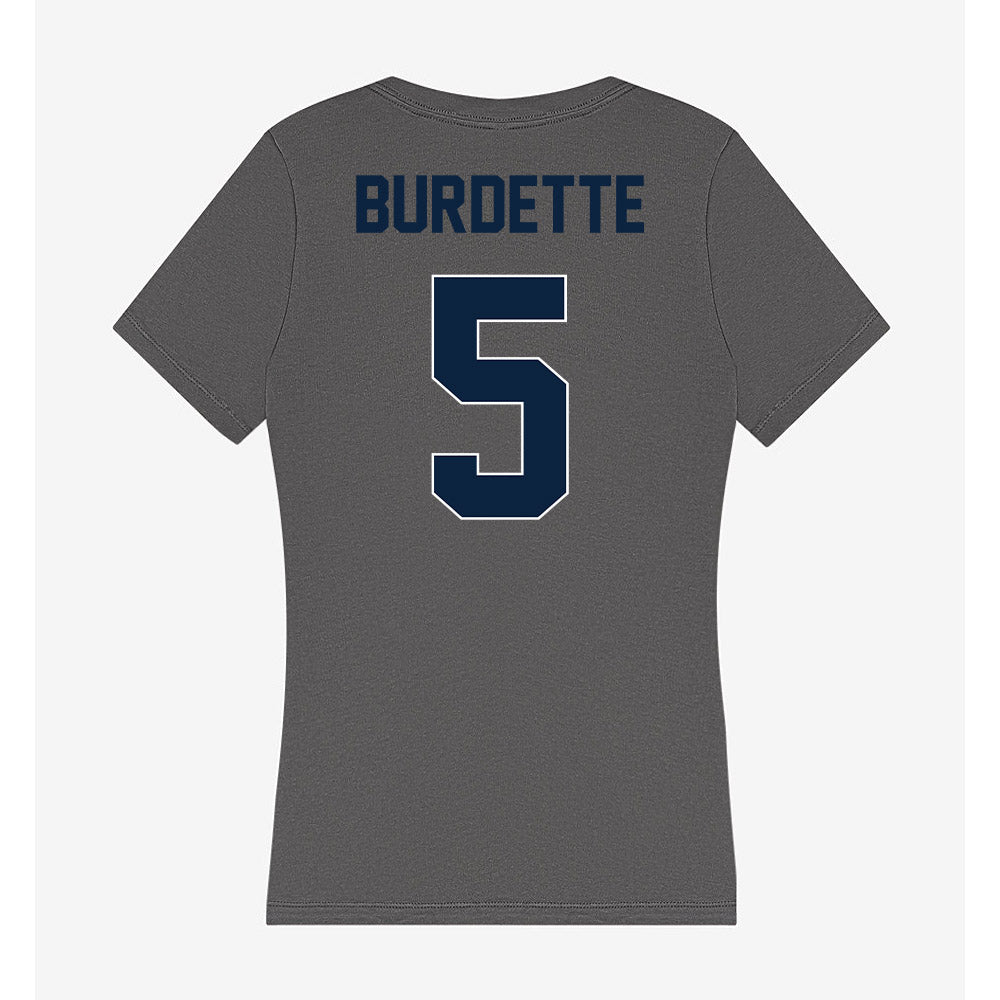 Xavier - NCAA Baseball : Clay Burdette - Women's V-Neck T-Shirt-1