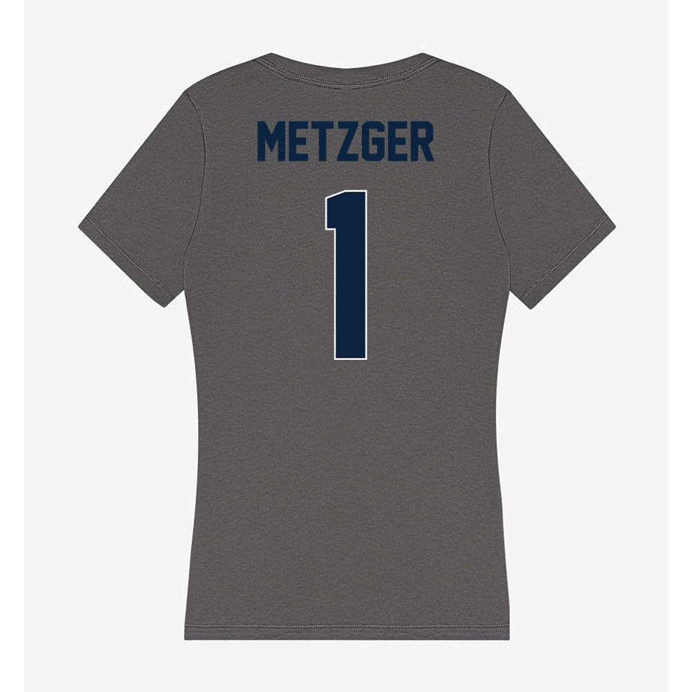 Xavier - NCAA Women's Lacrosse : Mackenzie Metzger - Women's V-Neck T-Shirt-1