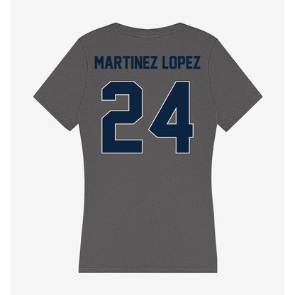 Xavier - NCAA Women's Basketball : Lucia Martinez Lopez - Women's V-Neck T-Shirt-1