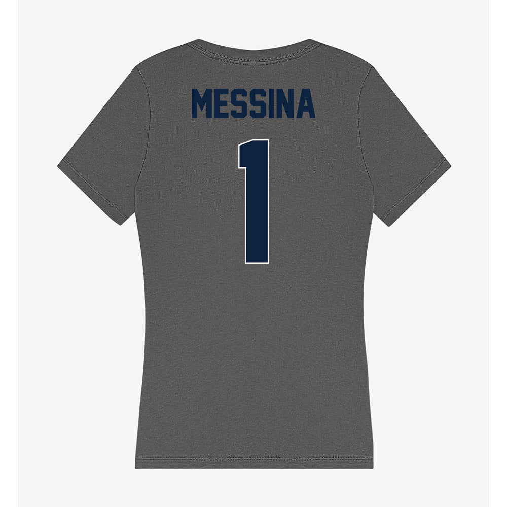 Xavier - NCAA Men's Basketball : Malik Messina - Women's V-Neck T-Shirt-1