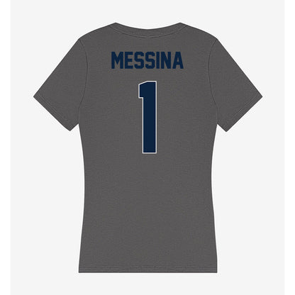 Xavier - NCAA Men's Basketball : Malik Messina - Women's V-Neck T-Shirt-1