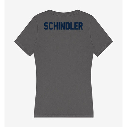 Xavier - NCAA Men's Track & Field : Luke Schindler - Women's V-Neck T-Shirt-1