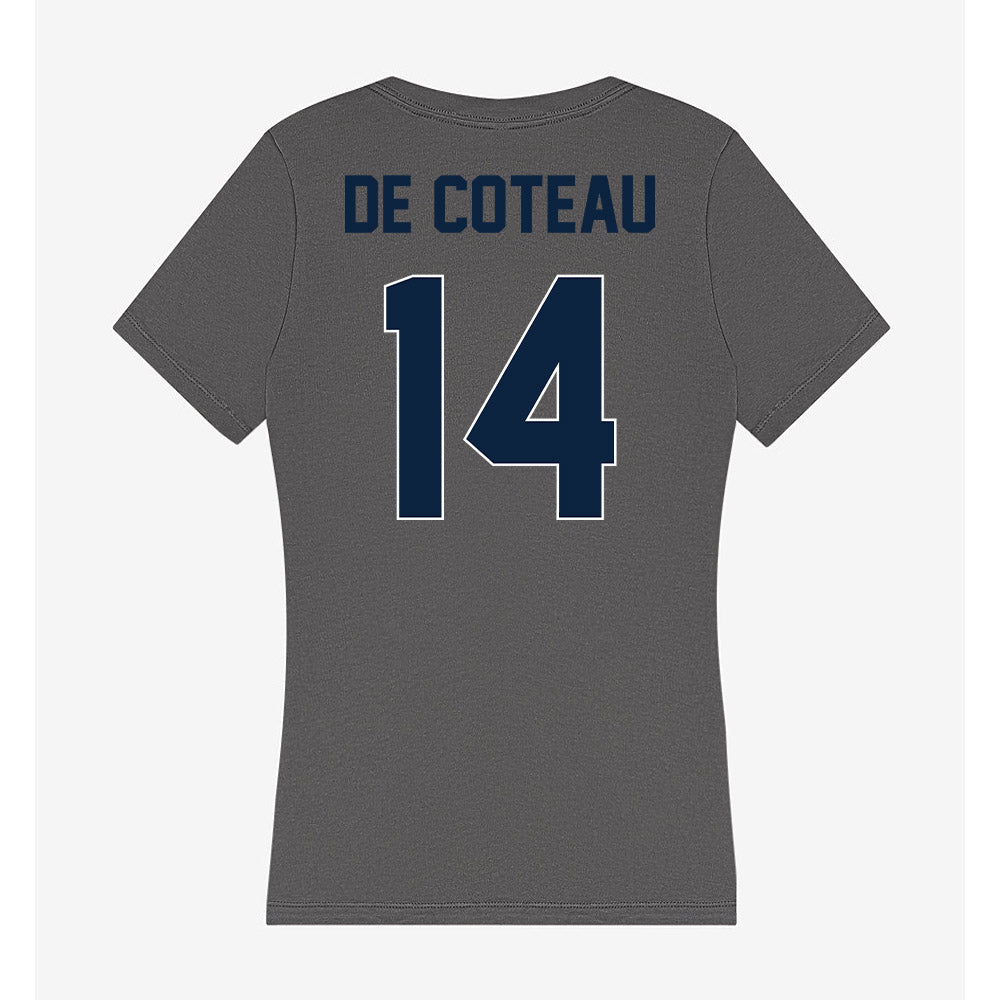 Xavier - NCAA Men's Soccer : Jabari De coteau - Women's V-Neck T-Shirt-1
