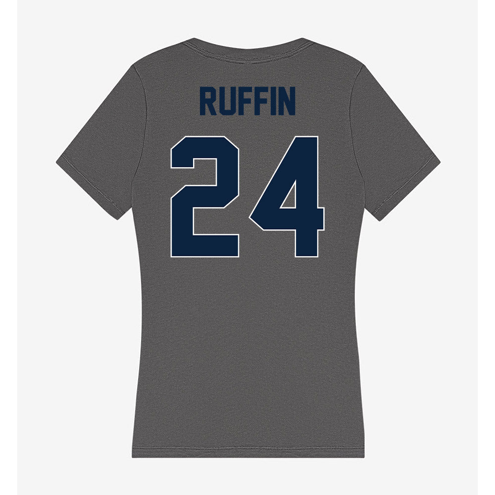 Xavier - NCAA Men's Soccer : Ellison Ruffin - Women's V-Neck T-Shirt-1