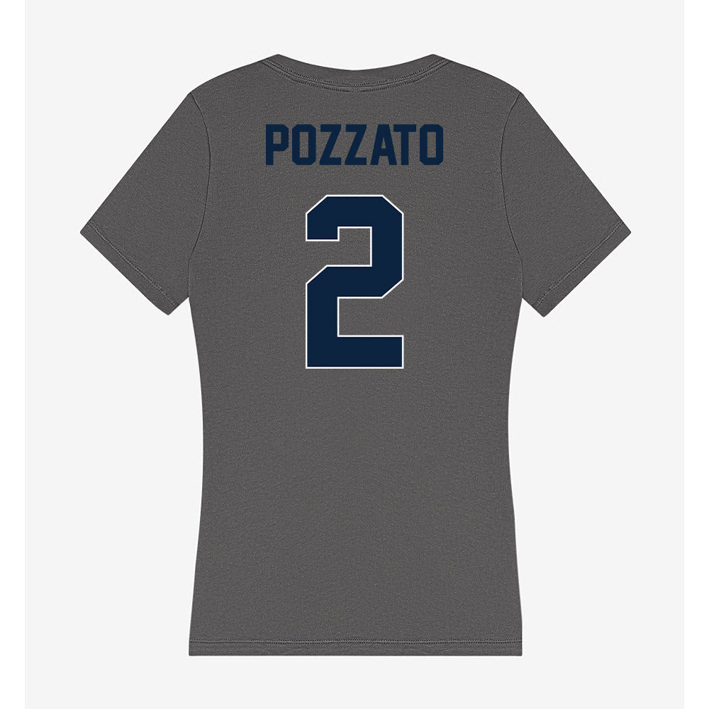 Xavier - NCAA Men's Basketball : Gabriel Pozzato - Women's V-Neck T-Shirt-1