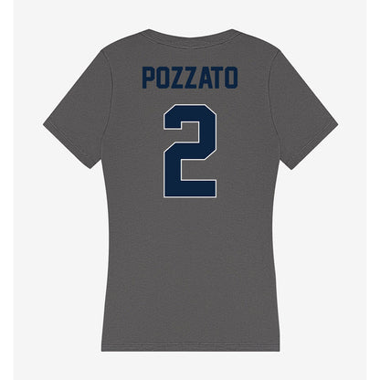 Xavier - NCAA Men's Basketball : Gabriel Pozzato - Women's V-Neck T-Shirt-1