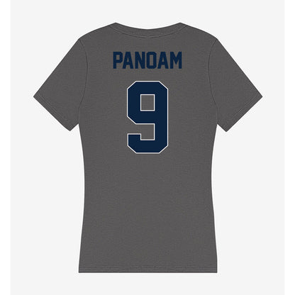 Xavier - NCAA Men's Basketball : Mier Panoam - Women's V-Neck T-Shirt-1
