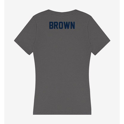 Xavier - NCAA Men's Track & Field : Rania Brown - Women's V-Neck T-Shirt-1