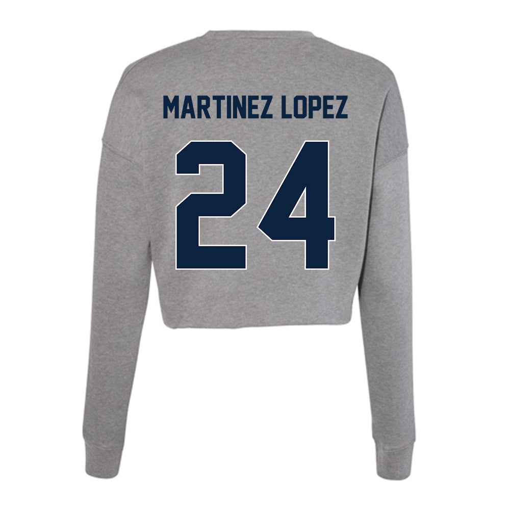 Xavier - NCAA Women's Basketball : Lucia Martinez Lopez - Women's Cropped Crew Fleece-1