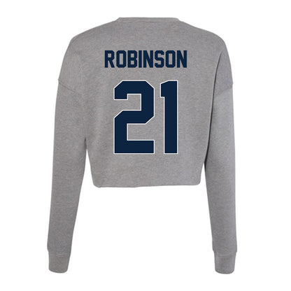 Xavier - NCAA Men's Basketball : Anthony Robinson - Women's Cropped Crew Fleece-1