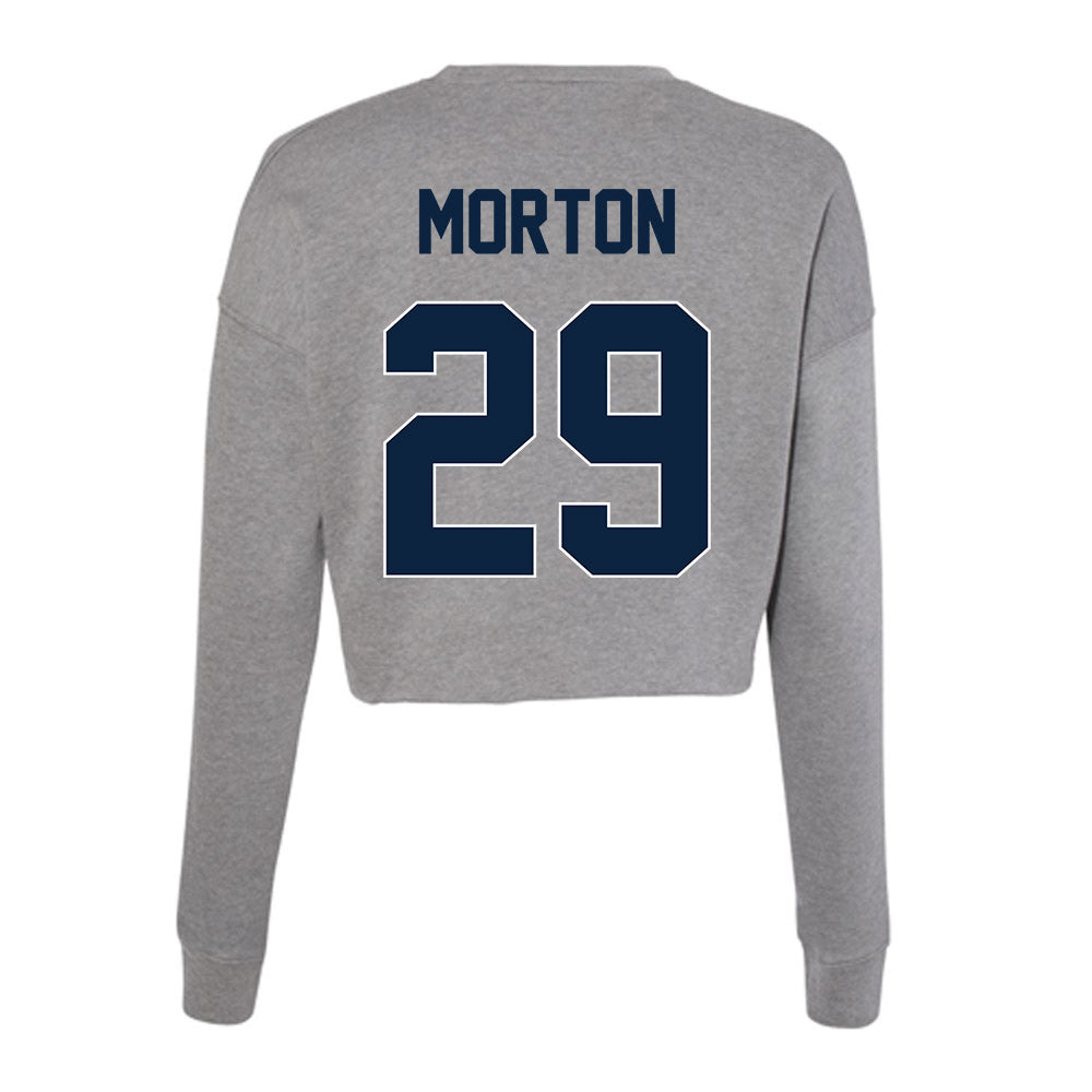 Xavier - NCAA Baseball : Mitchell Morton - Women's Cropped Crew Fleece-1