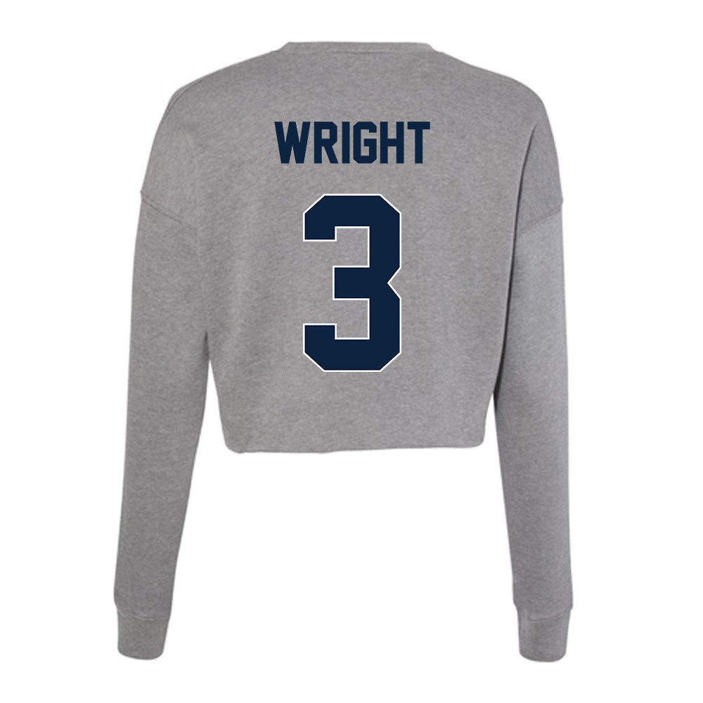 Xavier - NCAA Men's Basketball : All Wright - Women's Cropped Crew Fleece-1