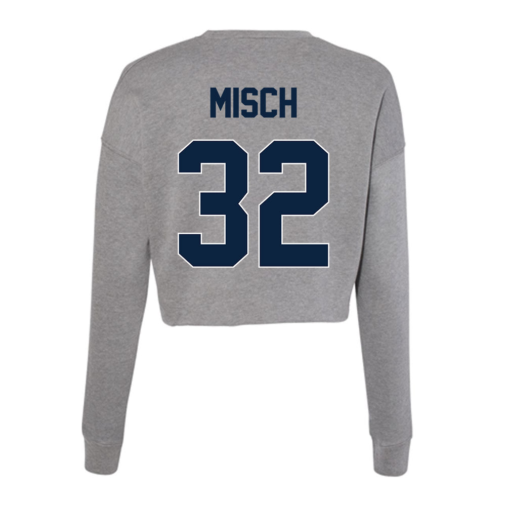 Xavier - NCAA Baseball : Connor Misch - Women's Cropped Crew Fleece-1