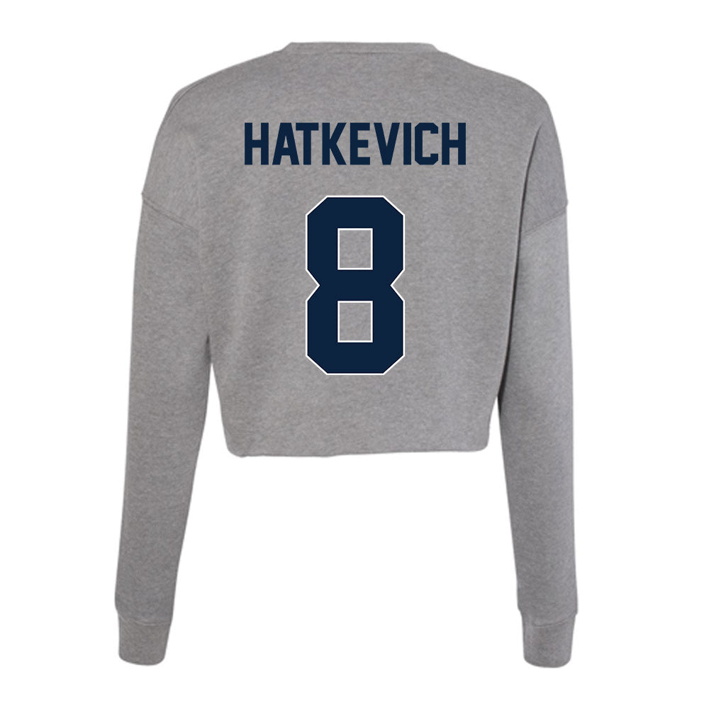 Xavier - NCAA Women's Volleyball : Macy Hatkevich - Women's Cropped Crew Fleece-1