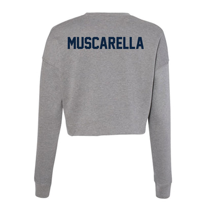 Xavier - NCAA Men's Track & Field : Nick Muscarella - Women's Cropped Crew Fleece-1