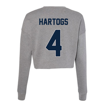 Xavier - NCAA Women's Soccer : Kyra Hartogs - Women's Cropped Crew Fleece-1