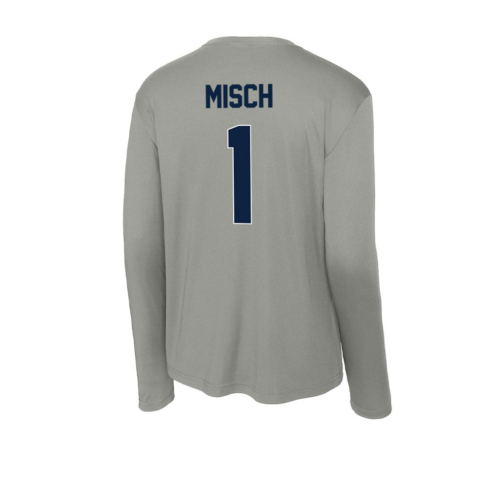 Xavier - NCAA Baseball : Connor Misch - Activewear Long Sleeve T-Shirt-1